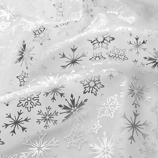 Organza Schneeflocken – weiss, 