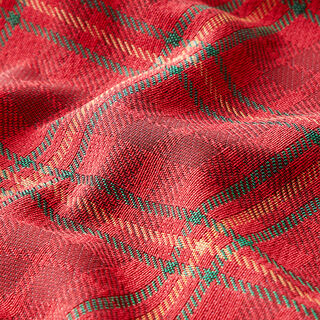 Dekostoff Gobelin Schottenkaro – rot/grün, 