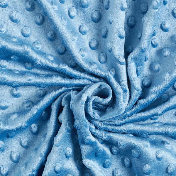 Kuschelfleece geprägte Punkte – hellblau – Muster,  image number 3