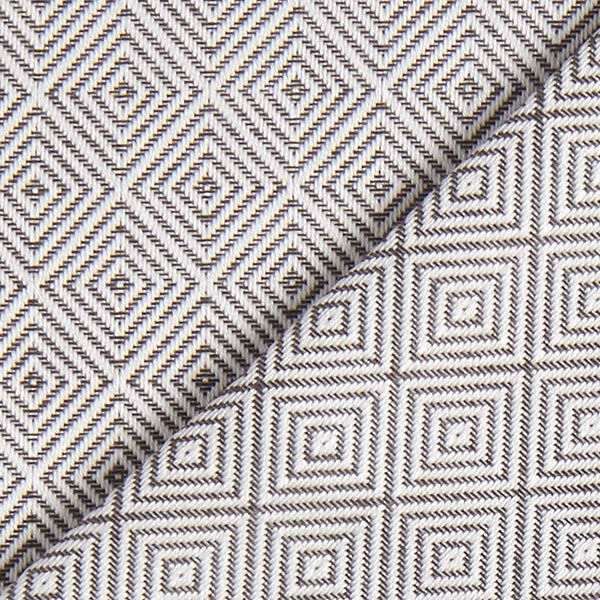 Outdoorstoff Jacquard Diamant – grau | Reststück 50cm
