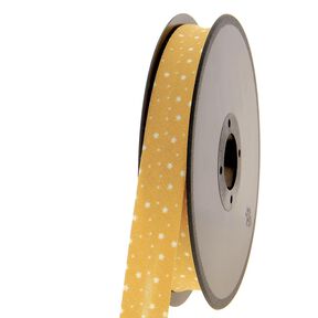 Schrägband Sterne Bio-Baumwolle [20 mm] – senf, 