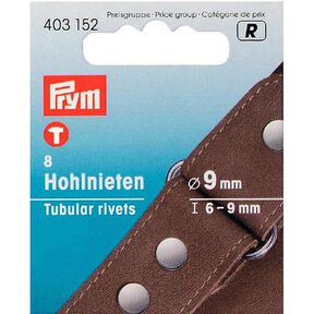Hohlnieten Klemmber [8 Stück | Ø 9 mm] - silber metallic| Prym, 