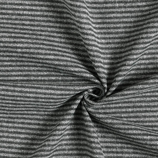 Hosenstoff Streifen – granit/grau | Reststück 50cm