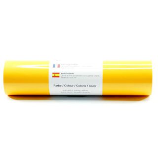 Selbstklebende Vinylfolie glänzend [21cm x 3m] – sonnengelb, 