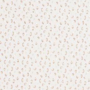 Feiner Baumwollbatist Ajour-Dobby Leoprint – weiss/anemone, 