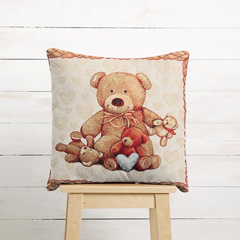 Dekostoff Gobelinstück Teddybären – beige,  image number 5