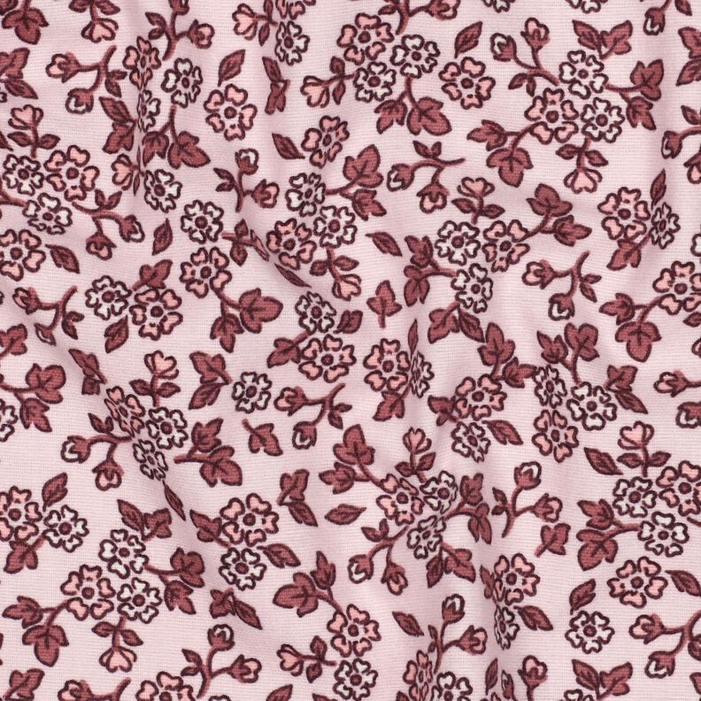 Baumwollflanell Blümchen | Poppy Fabrics – rosé/malve,  image number 2