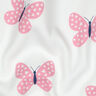 Sweatshirt angeraut große Schmetterlinge | Poppy Fabrics – elfenbein/rosa,  thumbnail number 2