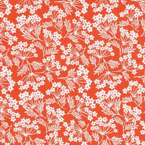 Baumwollstoff Cretonne kleine Dolden – terracotta, 