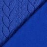 Jerseyjacquard Cloqué Zopfmuster – königsblau,  thumbnail number 4