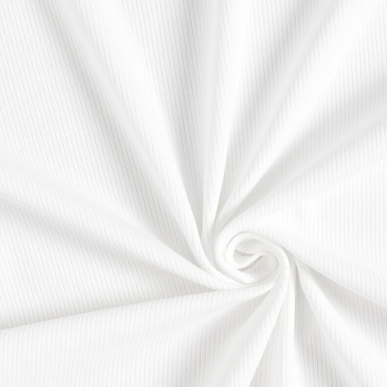 Rippenjersey feine 2-1-1-1 Rippen – weiss,  image number 1