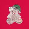 Panel French Terry Sommersweat Weihnachts-Teddy – wollweiss/rot,  thumbnail number 7