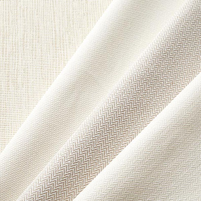 Dekostoff Jacquard dezentes Chevron – wollweiss,  image number 4