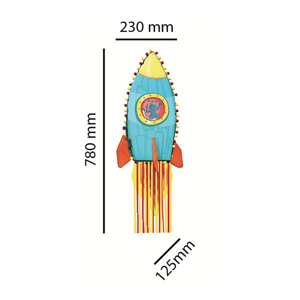 Bastelset Pinata Rakete, image number 2