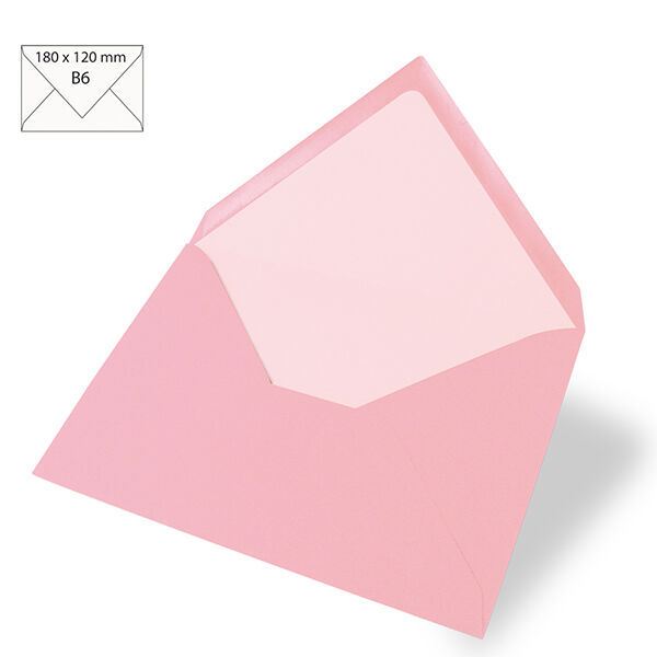 Briefumschlag B6 [ 5 Stück ]  – rosé,  image number 1