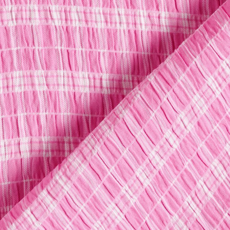 Seersucker gemischte Streifen – rosa/weiss, image number 4
