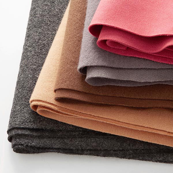 Mantelstoff Uni – himbeere | Reststück 100cm