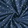 Baumwollstoff Popeline Foliendruck Weihnachtssterne – nachtblau/silber metallic,  thumbnail number 3