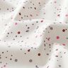 Baumwollpopeline bunte Punkte – elfenbein/purpur,  thumbnail number 2