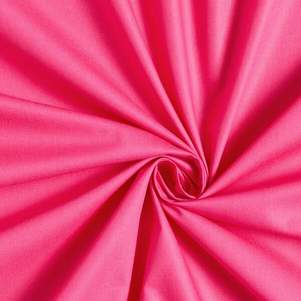 Baumwollpopeline Uni – intensiv pink | Reststück 100cm