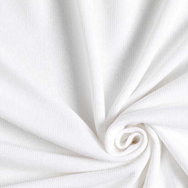 Baumwoll-Strickstoff – weiss | Reststück 50cm