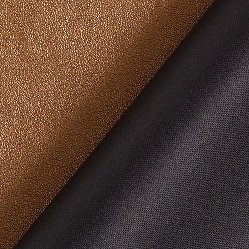 Glattes Lederimitat Stretch – bronze,  image number 3