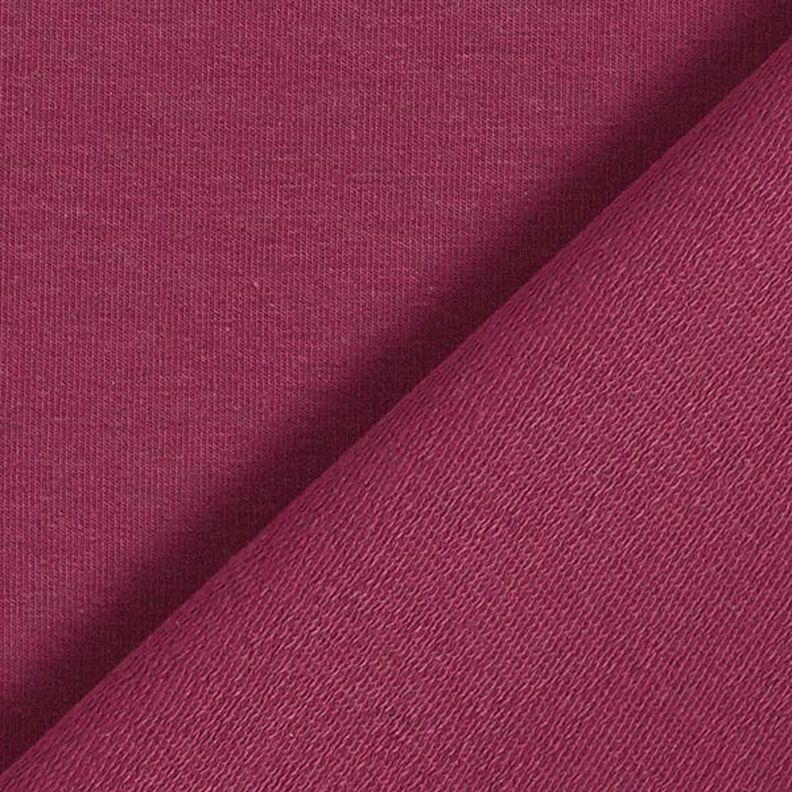 Leichter French Terry Uni – bordeauxrot,  image number 5