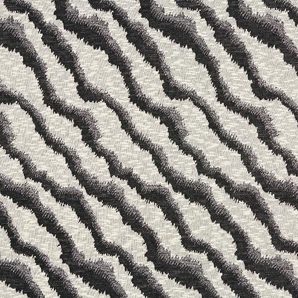 Strickjacquard Glitzer Zebramuster – wollweiss/schwarz, image number 1