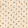 GOTS Musselin/ Doppel-Krinkel Gewebe Boho Rautenmuster  | Poppy Fabrics – creme/zimt,  thumbnail number 2