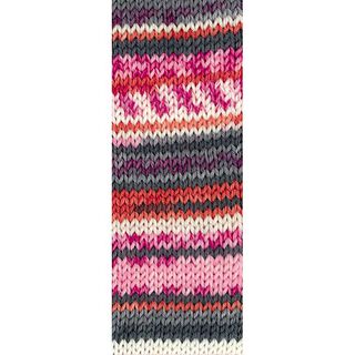 Meilenweit 100 Merino extrafine Rosanna, 100g | Lana Grossa – pink/grau, 
