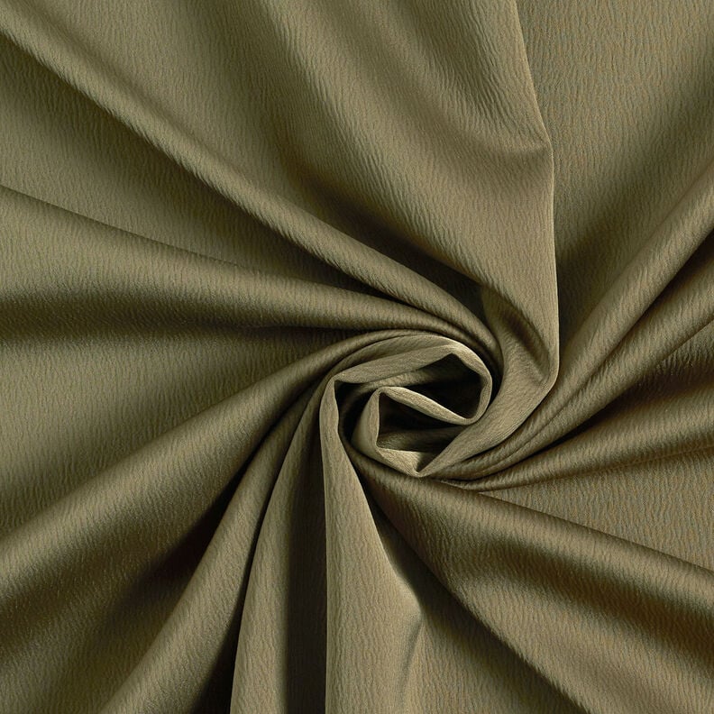 Crêpe Satin Uni – oliv,  image number 1