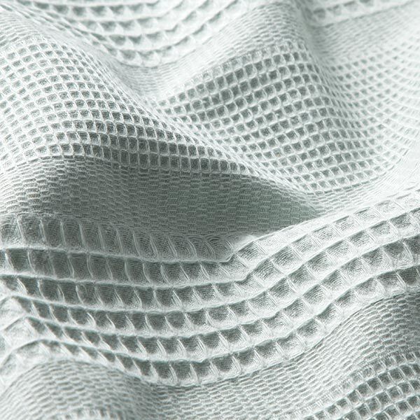 Waffelpiqué Querstreifen – pastellgrün | Reststück 50cm