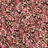 French Terry Sommersweat kleine Blumen Digitaldruck – cashew/intensiv pink,  thumbnail number 2