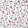 GOTS Musselin Blumen &ndash; weiss,  thumbnail number 1