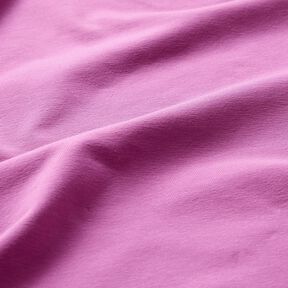 Baumwolljersey Medium Uni – rotlila, 