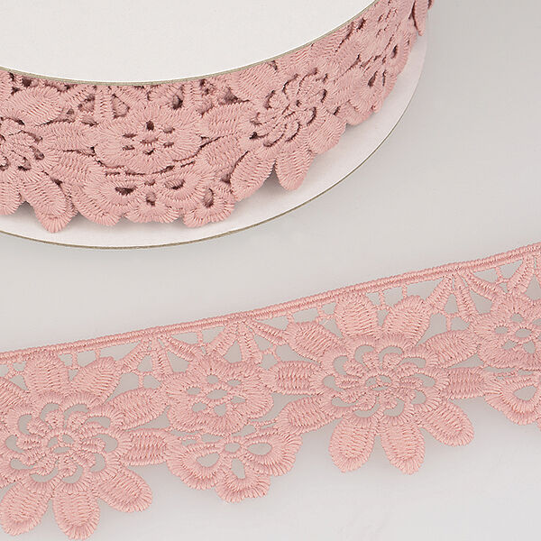 Blumenspitzenband – rosé, image number 2