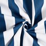 Dekostoff Baumwollköper Streifen – weiss/indigo,  thumbnail number 3