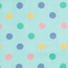 Kuschelfleece bunte Punkte – mint,  thumbnail number 1