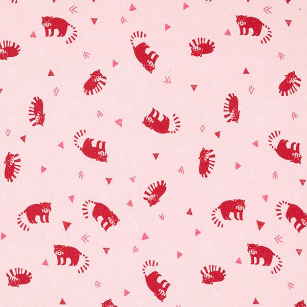 GOTS Baumwolljersey Katzenbär | Tula Kids – rosa, image number 1
