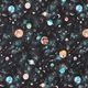 GOTS Baumwolljersey Digitaldruck Weltall und Sternbilder – schwarz,  thumbnail number 1