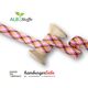 Bio Flechtkordel Twist Me Check [ 24 mm ] | Albstoffe – pink/orange,  thumbnail number 1