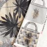 Taschen Panel Canvas Palmblatt und Mond – hellgrau,  thumbnail number 2