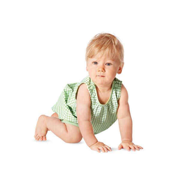 Baby Overall | Kleid | Höschen | Burda 9462 | 56-80,  image number 4