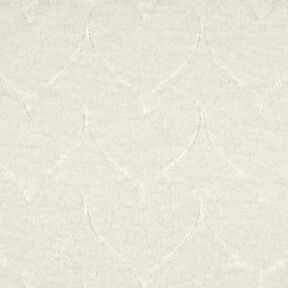 Kunstfell Herzmuster | Poppy Fabrics – wollweiss, 