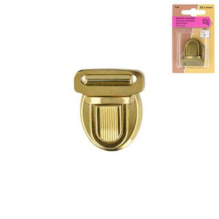 Steckschloss [ 3,2 x 3,7 cm ] – gold metallic, 