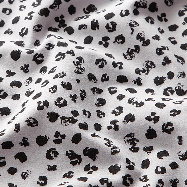 Baumwolljersey Gepardenprint – nebelgrau, image number 2