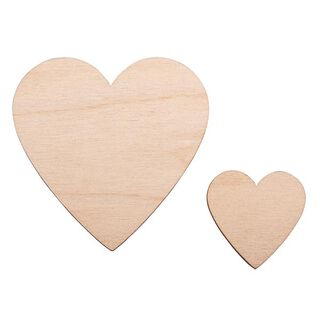 Holzherzen Set [ 31 teilig ] | Rayher – natur, 