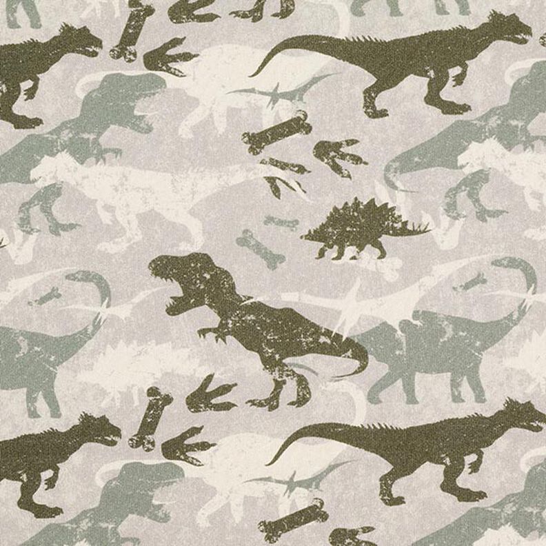 Sweatshirt angeraut Camouflage-Dinos Melange – helltaupe/schilf,  image number 1