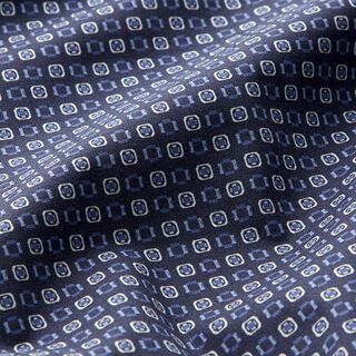 Hemdenstoff kleine Kästchen – marineblau, 