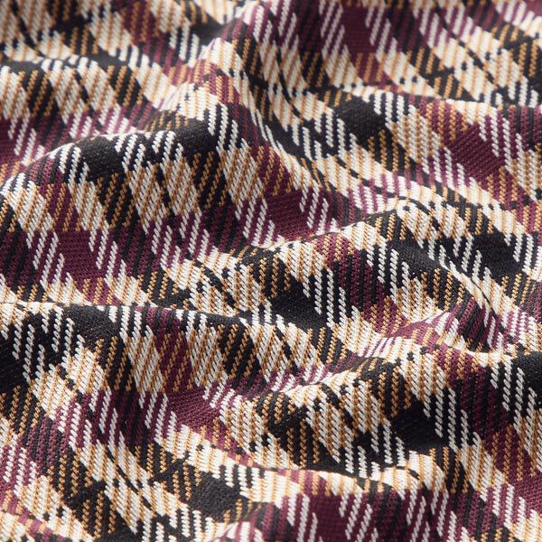 Strickjacquard Tartankaro – anemone/bordeauxrot, image number 2